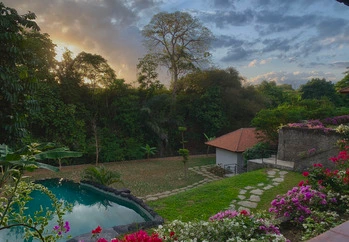 Beautiful room interiors offered for yoga teacher training in Bali