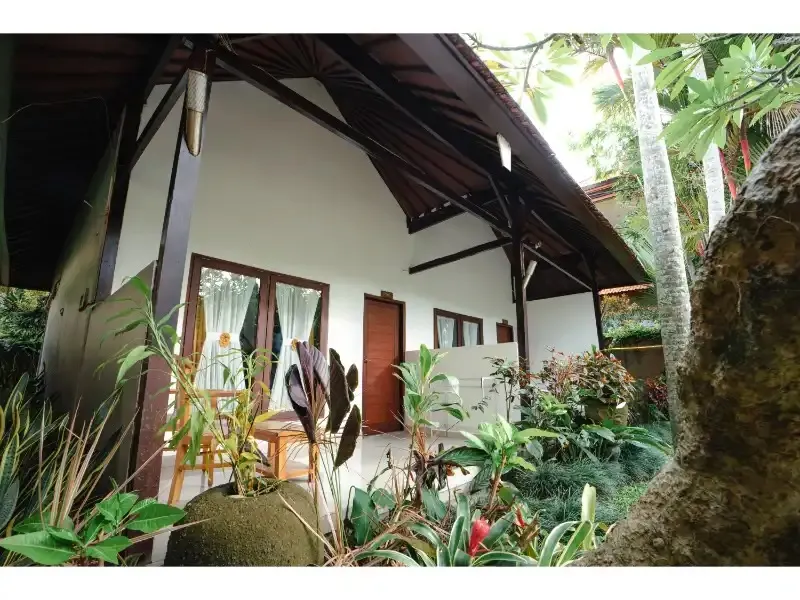Private room cottage at DivinePath Ubud yoga teacher training campus