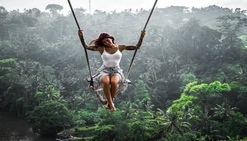 Bali Swing Park excursion during 200 hour yoga teacher training in Ubud
