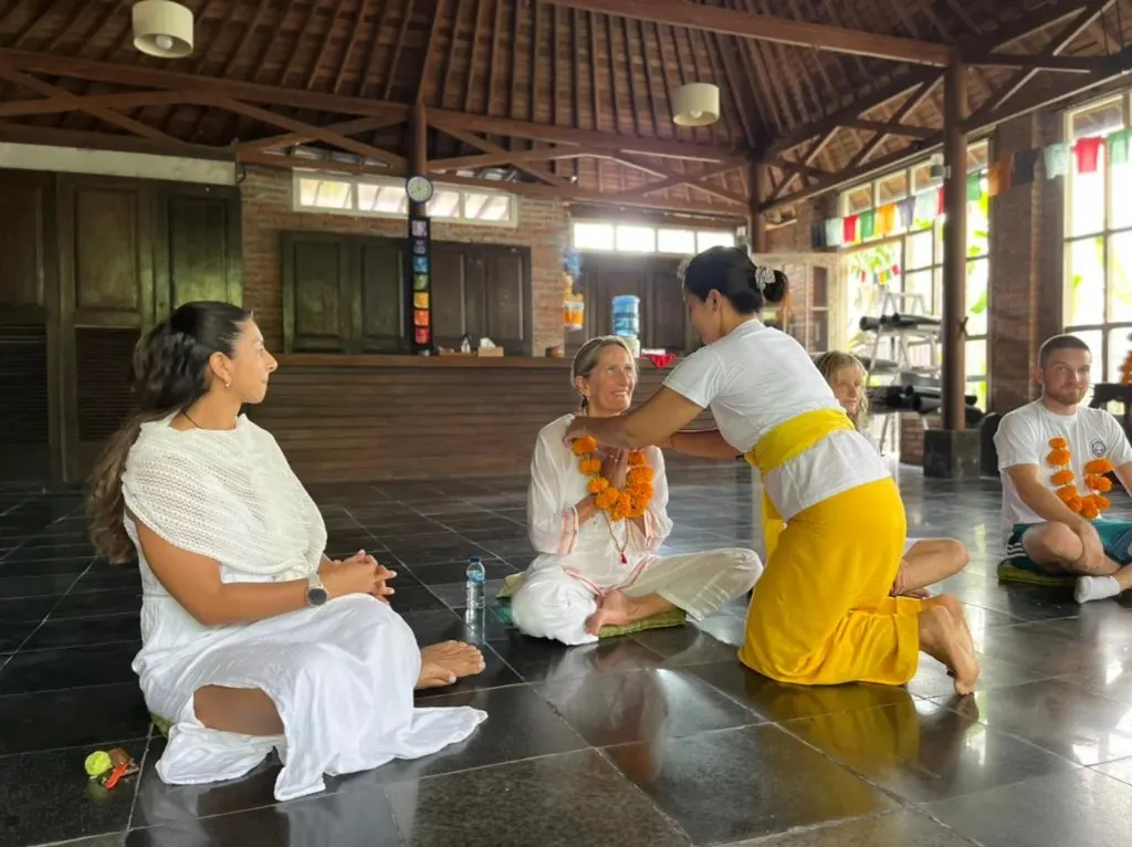 Opening ceremony of the 500 hour yoga teacher training in Ubud