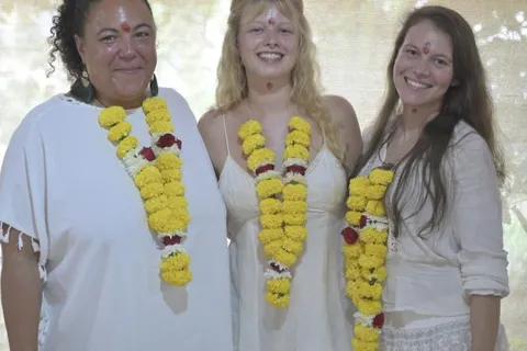 Graduates after ceremony at DivinePath Ashtanga YTT Goa