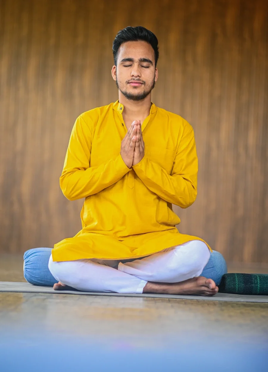 Yogi Ankit, lead yoga teacher at DivinePath Ubud campus
