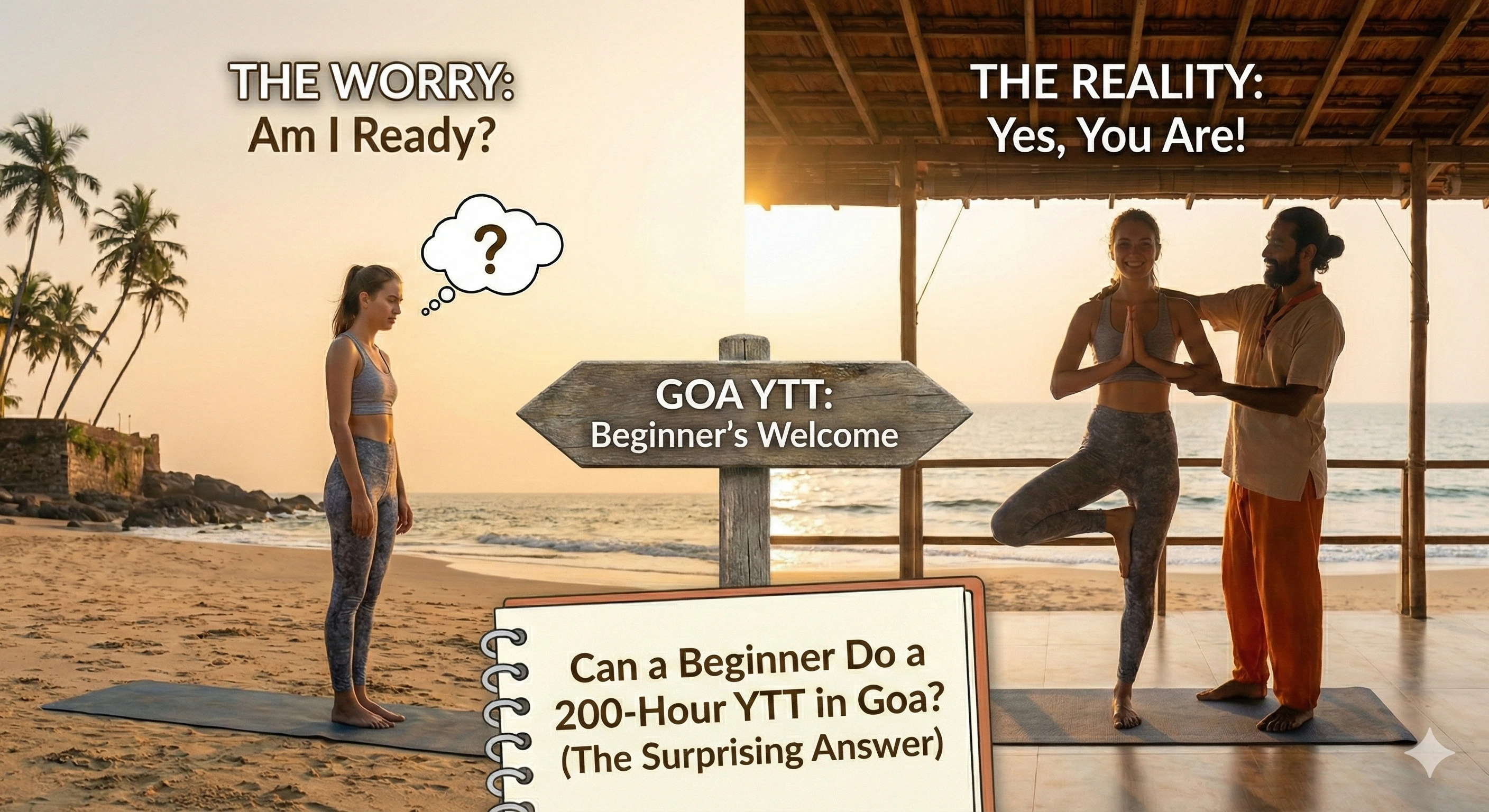 Yoga teacher training in Goa for beginners — week by week timeline